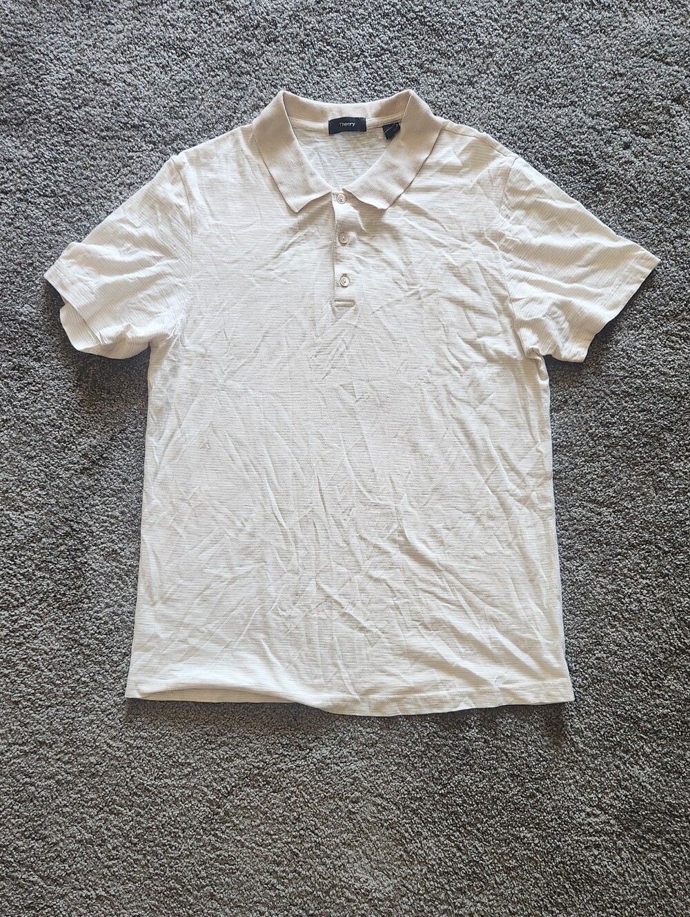 Theory Men's Cream Polo Shirt